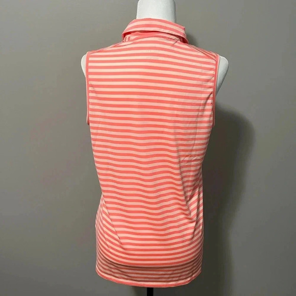 Nike Golf Dri Fit Striped Sleeveless Polo - Picture 10 of 11